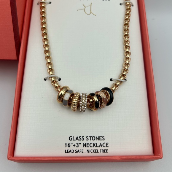 *New* House of Harlow 1960 Gold Necklace with Circular Charms - Picture 3 of 7